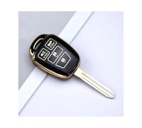 HPZPRPCEW pour Toyota pour Camry pour Corolla pour Vios pour Prius C pour Highlander 2012-2020 Housse De Protection Clé Voiture sans en TPU(Noir,4button)