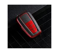 HPZPRPCEW pour Toyota pour Corolla CHR pour Camry pour Highlander pour Prius pour Land pour Cruiser pour Prado Coque Protection Clé Voiture TPU(Rouge)