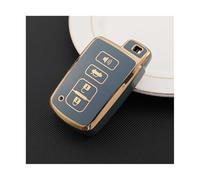 HPZPRPCEW pour Toyota pour Corolla pour Camry pour Highlander pour Auris CHR pour Avalon pour Land pour Cruiser TPU Housse Clé Voiture(Gray)