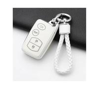 HPZPRPCEW pour Toyota pour Prius pour Camry pour Corolla pour Land pour Cruise pour Prado pour Crown pour Subaru Coque Clé Voiture en TPU(Blanc,Ensemble B)