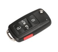 HPZPRPCEW pour VW B5 pour Golf pour Passat pour Tiguan pour Skoda 2 3 4 5 Boutons Hu66 Coque De Clé Voiture Pliante(4 Plus1)