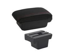 HPZPRPCEW Pour VW Pour Caddy 5 2024 Boîte D'accoudoir Boîte De Rangement D'accoudoir Boîte De Rangement Aménagement Intérieur(A1 Noir rouge SANS USB)