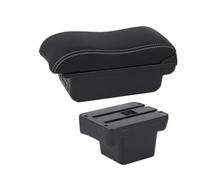 HPZPRPCEW Pour VW Pour Caddy 5 2024 Boîte D'accoudoir Boîte De Rangement D'accoudoir Boîte De Rangement Aménagement Intérieur(B2 Black white 3 USB)
