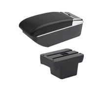 HPZPRPCEW Pour VW Pour Caddy 5 2024 Boîte D'accoudoir Boîte De Rangement Rétrofit Intérieur(Ligne noire B2 SANS USB)