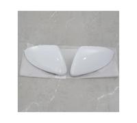 HPZPRPCEW Pour VW Pour Golf 7 MK7 GTI 2014-18 Remplacement Couverture De Rétroviseur Logement Noir/Blanc/Carbone Capuchon Miroir Latéral Accessoires Auto(BLANC,Pair)