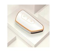 HPZPRPCEW pour VW pour Golf 8 MK8 ID4 ID6 pour Skoda pour Octavia A8 Coque Étui Boîtier Clé De Voiture Accessoire Antichoc en TPU(Blanc)