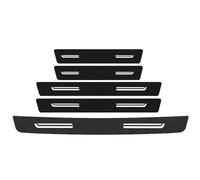HPZPRPCEW pour VW pour Rline Autocollant Seuil Portière Protège Fibre Carbone Tapis Anti-Rayures Plaque Protection Coffre Bande Bordure(5PC)
