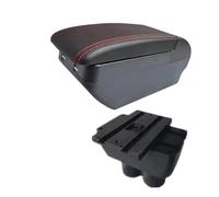 HPZPRPCEW Pour VW Pour T&ouran Boîtier Bras De Confort Boîte De Rangement Centrale Accessoires Auto Intérieurs De Retrofitting(H ligne rouge 4USB)