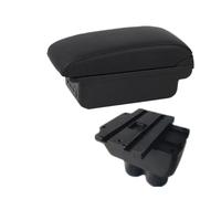 HPZPRPCEW Pour VW Pour T&ouran Pour Caddy Boîte À Accoudoir Boîte De Rangement Centrale Accessoires Auto Intérieurs De Retrofit(B1 Ligne noire 3USB)