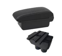 HPZPRPCEW Pour VW Pour T&ouran Pour Caddy Boîte À Accoudoir Boîte De Rangement Centrale Accessoires Auto Intérieurs De Retrofit(A1 Noir blanc NOUSB)