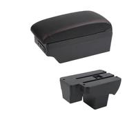 HPZPRPCEW Pour VW Pour Virtus Boîte D'accoudoir Pour VW Pour Polo Accoudoir Auto 2019 2020 2021-2024 Boîte De Rangement Centrale Avec USB(C1 ligne rouge 7USB)