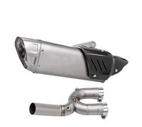 HPZPRPCEW Pour YZF-R1 R1 2015 2016-2021 2022 Système De Section Centrale Tuyau De Liaison Intermédiaire Silencieux D'échappement Moto(Style D 480MM)