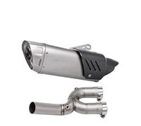 HPZPRPCEW Pour YZF-R1 R1 2015 2016-2021 2022 Système De Section Centrale Tuyau De Liaison Intermédiaire Silencieux D'échappement Moto(Style A 430MM)