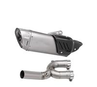 HPZPRPCEW Pour YZF-R1 R1 2015 2016-2021 2022 Système De Section Centrale Tuyau De Liaison Intermédiaire Silencieux D'échappement Moto(Style C 430MM)