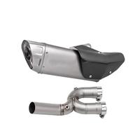 HPZPRPCEW Pour YZF-R1 R1 2015 2016-2021 2022 Système De Section Centrale Tuyau De Liaison Intermédiaire Silencieux D'échappement Moto(Style E 430MM)