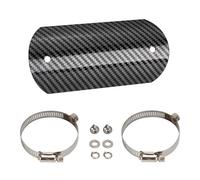 HPZPRPCEW Protection Thermique Universelle Pour Silencieux D'échappement De Moto Colliers De Serrage En Acier Inoxydable Isolation Fixe Anti-brûlure(ModèleA)