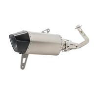 HPZPRPCEW Raccord D'échappement En Acier Inoxydable Et Fibre De Carbone Pour SYM Pour Husky ADV300 Accessoires De Modification Du Système Complet