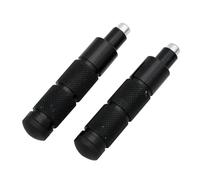 HPZPRPCEW Repose-pieds en aluminium CNC M8 Pour Moto Vélo ATV Scooter Dirt Bike Universel(NOIR)