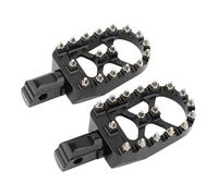 HPZPRPCEW Repose-pieds MX Larges Motos Repose-pieds Avant Arrière CNC Pour Harley Pour Softail Fat Bob Pour Breakout Pour Street Bob(Arrière noir)