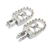 HPZPRPCEW Repose-pieds MX Larges Motos Repose-pieds Avant Arrière CNC Pour Harley Pour Softail Fat Bob Pour Breakout Pour Street Bob(Façade chromée)