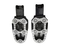 HPZPRPCEW Repose-pieds Universels en Alliage d'Aluminium à Angle Réglable Pour Moto Scooter ATV VAE Repose-pieds Pédales(Gray)