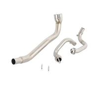HPZPRPCEW Silencieux Avant En Titane Et Raccord En Acier Inoxydable Pour Y&amaha Pour Tenere 700 Rally Edition 2019 2020 2021 2022 2023 2024(Acier inoxydable B)