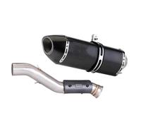 HPZPRPCEW Silencieux D'échappement Avant Intermédiaire Avec DB Killer Pour Moto Pour CF Moto 800MT Et 800MT Accessoires Modifiés(NOIR)