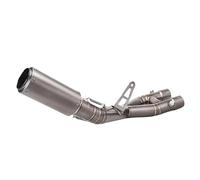 HPZPRPCEW Silencieux D'échappement En Titane Pour Moto Pour YZF R1 MT-10 R1M 2015-2023 Silencieux Modifié Tube Intermédiaire De 50.8 Mm(Titanium Alloy D)