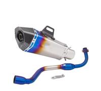 HPZPRPCEW Silencieux D'échappement Moto À Emboîter Tube Intermédiaire Pour Grom M3 MSX 125 MSX125 2013 2014 2015 2016 2017 2018 2019(Style l)