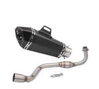HPZPRPCEW Silencieux D'échappement Moto À Emboîter Tube Intermédiaire Pour Grom M3 MSX 125 MSX125 2013 2014 2015 2016 2017 2018 2019(Style i)