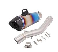 HPZPRPCEW Silencieux D'échappement Pour Moto Pour Voge 500DS 500R LX500DS 2019-2020 Avec Collecteur Central Amovible Et DB Killer(Style H)