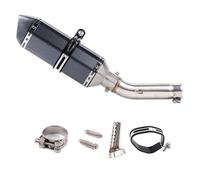 HPZPRPCEW Slip-On Pour VTEC CB400 CB 400 N SF Pour Super Four Collecteur Central Accessoires Modifiés Silencieux D'échappement(Style D)