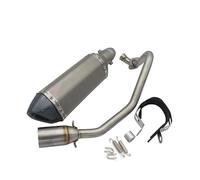 HPZPRPCEW Système D'échappement Complet Pour Moto Pour ADV150 2019 2020 2021 2022 2023 Collecteur En Acier Inoxydable Accessoires