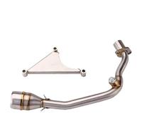 HPZPRPCEW Système D'échappement Complet Pour Moto Tuyau De Liaison Avant Pour Vespa Pour Sprint 150 125 3V Pour Primavera 150ie 125ie 2017-2020(ModèleA)