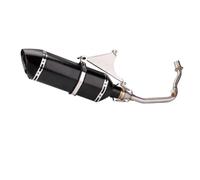 HPZPRPCEW Système D'échappement Complet Pour Moto Tuyau De Liaison Avant Pour Vespa Pour Sprint 150 125 3V Pour Primavera 150ie 125ie 2017-2020(Style C)