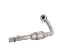 HPZPRPCEW Tube Collecteur Intermédiaire Avant Silencieux 51 Mm Systèmes D'échappement Pour Moto Pour CRF300L ABS Rally 2021 2022-2025(StyleB)