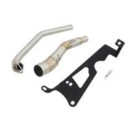 HPZPRPCEW Tuyau De Liaison Avant En Acier Inoxydable Silencieux D'échappement Pour Moto Pour Cross Cub 110 CC 110 Cub 110 2018-2023