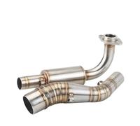 HPZPRPCEW Tuyau D'échappement De Moto Couleur Bleu Système De Tuyau Intermédiaire Collecteur Coulissant Pour Y&amaha NVX 155 125 NVX155 Pour Aerox155(STYLE 3)