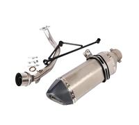 HPZPRPCEW Tuyau Liaison Connexion Avant De Déflecteur Silencieux De Système D'échappement Moto En Acier Inoxydable Pour Y&amaha GY6 125 Cc Et 150 Cc(Style C)