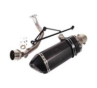HPZPRPCEW Tuyau Liaison Connexion Avant De Déflecteur Silencieux De Système D'échappement Moto En Acier Inoxydable Pour Y&amaha GY6 125 Cc Et 150 Cc(Style H)