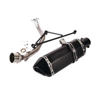 HPZPRPCEW Tuyau Liaison Connexion Avant De Déflecteur Silencieux De Système D'échappement Moto En Acier Inoxydable Pour Y&amaha GY6 125 Cc Et 150 Cc(Style G)