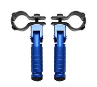 HPZPRPCEW Une Paire Pédales Pliables Aluminium CNC Pour Pièces Motos Rearset Appui-pied Pliable Pour Motos Vélos Cyclomoteurs Karts(Bleu)