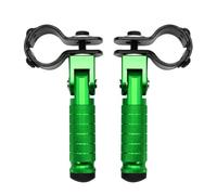 HPZPRPCEW Une Paire Pédales Pliables Aluminium CNC Pour Pièces Motos Rearset Appui-pied Pliable Pour Motos Vélos Cyclomoteurs Karts(Vert)