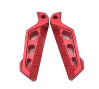 HPZPRPCEW Universal CNC Pédales De Pied En Alliage D'Aluminium Pour Yamaha Pour Nmax Pour Xmax Pour Tmax R1 R3 MT03 NVX155 Motocyclette Scooter Repose-Pieds(ROUGE)