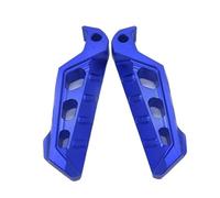 HPZPRPCEW Universal CNC Pédales De Pied En Alliage D'Aluminium Pour Yamaha Pour Nmax Pour Xmax Pour Tmax R1 R3 MT03 NVX155 Motocyclette Scooter Repose-Pieds(Bleu)
