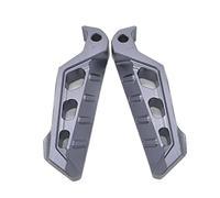 HPZPRPCEW Universal CNC Pédales De Pied En Alliage D'Aluminium Pour Yamaha Pour Nmax Pour Xmax Pour Tmax R1 R3 MT03 NVX155 Motocyclette Scooter Repose-Pieds(GRIS)