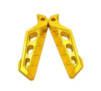 HPZPRPCEW Universal CNC Pédales De Pied En Alliage D'Aluminium Pour Yamaha Pour Nmax Pour Xmax Pour Tmax R1 R3 MT03 NVX155 Motocyclette Scooter Repose-Pieds(Golden)