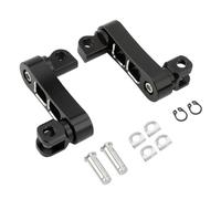 HPZPRPCEW Universal Pédales Réglables Prolongateur Plates-formes Support Montage Mâle Pour Harley Pour Sportster Pour Softail Pour Dyna Pour Touring Pour Electra(NOIR)