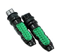 HPZPRPCEW Universelles Pieds Béquille Arrière Passager Motocyclette Aluminium Patins Repose Pieds Scooter Pied Béquille Modification Pédale Moto(Vert)