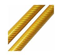 HPZPRPCEW Vérins De Capot Pour VW Pour Polo 6e 2017-2023 Avant Support Levage Amortisseur Choc Tige Piston(Yellow Carbon Fiber)